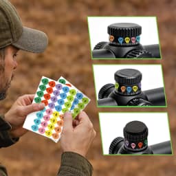 /5/10 Sheets Rifle Scope Turret Stickers, Rifle Scope Turret Tags For Long Range Shooting Hunting, Fit Most Scope Caps"