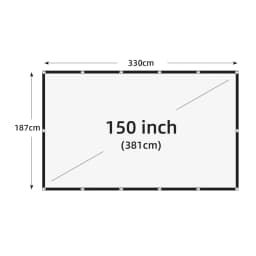 VEIDADZ Projector Screen White Less Creases 60-200 inch Soft High Density Portable Foldable Projection Screen for Outdoor Movie