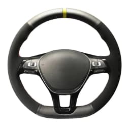 Anti-Slip Suede Leather Car Steering Wheel Braid Cover For Volkswagen VW Golf 7 Mk7 New Polo Jetta Passat B8 Tiguan Sharan
