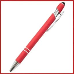 100 Pieces Free LOGO Engraving Ballpoint Pens for Touch Screens Metal Aluminum Handle Push Pen Writing School&Office Supply
