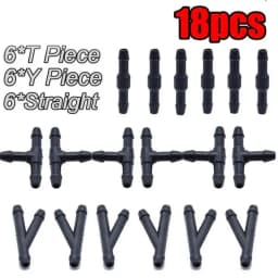 Car Wiper Spray Pipe Joint T Y I Type Windshield Washer Pipe Nozzle Wiper Cleaning Water Hose Tube Joint Car Accessories