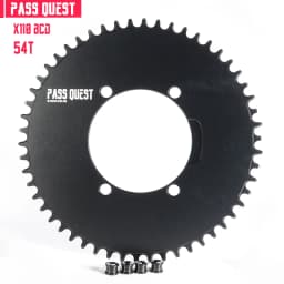 PASS QUEST X110BCD AERO Narrow Wide Chainring for R3000/4700/5800/6800/DA9000 Chainwheel BLACK Gravel Folding Bike Available