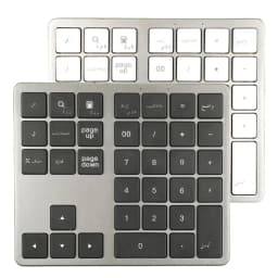 Wireless Numeric Keypad K35, 2.4Ghz & Bluetooth Dual Mode USB-C Rechargeable Numpad for Windows Android iOS