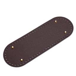 1PC Oval Long Bottom for Knitted Bag PU leather Bag Accessories Handmade Bottom With 64 holes DIY Crochet Bag Bottom
