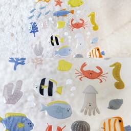 Korean Import Original Suatelier Under The Sea 3D Crystal Stickers Scrapbooking Diy Journal Stationery Sticker Deco Art Supply