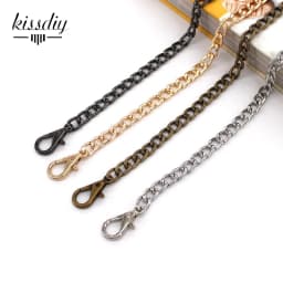 20-120cm Handbag Metal Chains Shoulder Bag Strap DIY Purse Chain Gold Silver Bronze Black Handles Bag Accessories Chain
