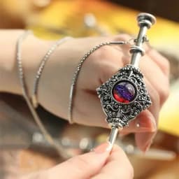 Retro Punk Turquoise Bull Head Pendant Necklace for Men Fashion Hip Hop Motorcycle Riding Trend Cool Personalized Jewelry