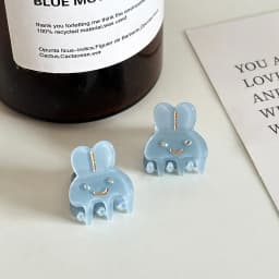 2pcs/set Acetate Mini Hair Claw Clip Small Size Cute Sweet Rabbit Animal Geometric Hair Clips Side Pins Women Hair Accessories