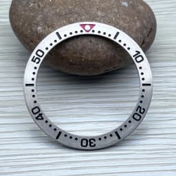 38mm*30.5mm Steel Watch Bezel Insert Ring C3 Green Luminous Fits Seiko SPB185 SPB187 Watch Cases Bezel Watch Replacement Parts