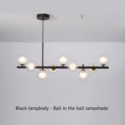 Modern Glass Ball Ceiling Chandelier for Table Dining Living Room Kitchen Island Pendant Lamp Home Decor Indoor Lighting Fixture