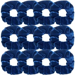 Women Soft Velvet Chouchou Hair Ties Solid Color Fluffy Large Scrunches Set Wholesale 12pcs Schrunchy Pack For Girls