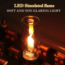USB Flame Flickering Night Light 5v Frosted Clear Glass LED Flickering Dynamic Candle Light DIY Car Home Atmosphere Lighting