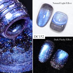Mtssii 7ML Black Crystal Cat Magnetic Gel Sparkling Glitter Gel Nail Polish Semi Permanent UV Gel Nail Art No Need Base Color