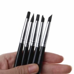 5 Styles Soft Clay Resin Smearing Sticks Epoxy Resin Coloring Daubed Silicone Pens Color Shaper Sculpting Painting Tools