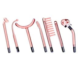 Red Purple Light Electrodes Glass Tube Replacement for High Frequency Facial Body Wand Skin Acne Spot Wrinkle Remove Beauty 4in1