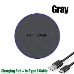 Ultra-Thin Fast Wireless Charger Pad for Samsung Galaxy S25  iPhone 17 16 15 14 13 Pro Max Wireless Induction Charging Station