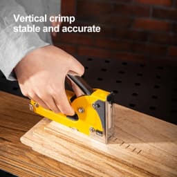 Deli 3 in 1 Stapler Nail Gun Staple Heavy Duty Furniture Tool for Wood Stainless Steel Metal Carpentry Hand Tool for Home DIY