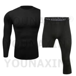 Men One Arm Sleeve T-shirts Exercise Trousers Running Tight Sports Cropped Leggings Women Yoga Fitness Pants S M L XL 2XL 3XL