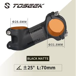 Toseek Stem MTB Carbon + Aluminum Mtb Handlebar Stem Bike Power 31 8mm Bicycle Handlebar Table 10 17 25 35 Degree Stem Bike Part