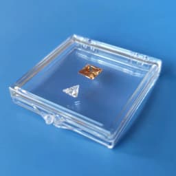 Floating Gemstone Storage Box Gems Display Organizer Holder Clear Adhensive Loose Diamond Stone Zircon Jewelry Packaging Boxes