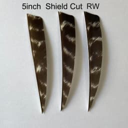 50 Pcs RW Natural Turkey Archery Arrow Feathers Shield 3/4/5 Inch Arrow Fletching Vanes For Bow Arrow DIY Fletches Feather