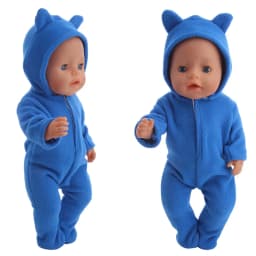 Elephant One-piece Suit Animal Shaped Plush Clothes For 18 inch American & 43 Cm Baby Dolls Clothes,Our Generation Toys