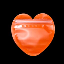 10Pcs Iridescent Zip Lock Bag Transparent Heart Plastic Seal Bags for Jewelry Display Necklace Earrings Bracelet Packaging
