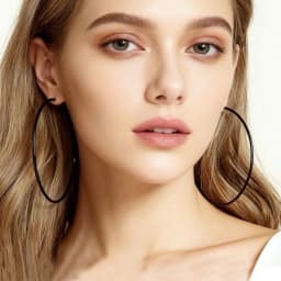 BLIJERY Trendy Oversized Hoop Earrings Big Smooth Circle Earrings Basketball Brincos Punk Style Loop Earrings for Women Jewelry