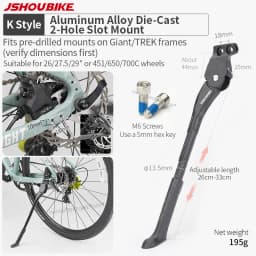 Adjustable Bicycle Kickstand Aluminum Alloy 18-24 26-29 inch Durable MTB Bicycle Side Support For Giant TREK Bicycle Accessories