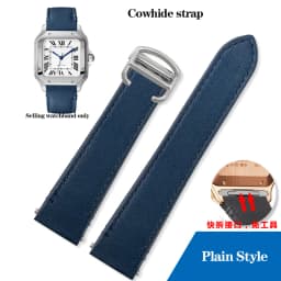 19mm 21mm Quick Release Leather Strap for Cartier Santos Classic Style WSSA0009 WSSA0010 WSSA0018 New SANTOS Watch Band Chain