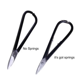 British Blue & Black Handle Jewelry Shears - Flat Stainless Steel Cutting Pliers for Gold & Silver Crafting (Sizes 7# & 8#)