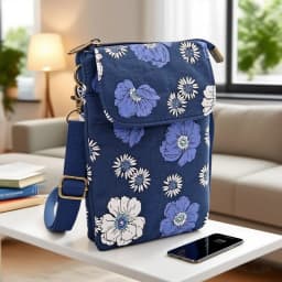 New large-capacity crossbody bag with key pocket, five-layer phone bag - a fashionable must-have for daily commutes