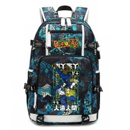 Dragon Ball Z Printed Student Backpack Large Capacity Casual Daypack for Kids Teenagers School Travel