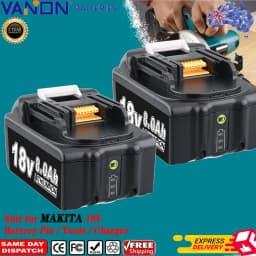 1/2/4Pcs 8.0Ah BL1860B Replace for Makita 18V BL1850B BL1830 BL1815 BL1890 Li-on Battery Pin Compatible with Cordless Power Tool