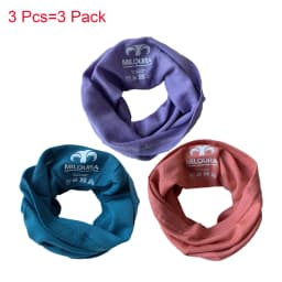 100% Merino Wool Neck Gaiter Light Quick Dry Breathable Face Mask for Ski Hiking Neck Tube Scarf Multifunctional Headwear