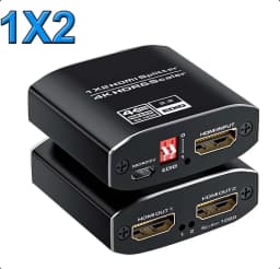 4K 60Hz HDMI Splitter 2/4-port HDMI 2.0 Splitter 1 in 4 out Splitter HDMI 2.0 4K/60Hz HDCP 2.2 for HDTV PS5 PS4 Pro Xbox Series