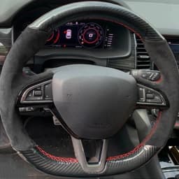 Anti-Slip Genuine Leather Suede Braid Car Steering Wheel Cover For Skoda Citigo Roomster Fabia Octavia Superb Karoq Rapid