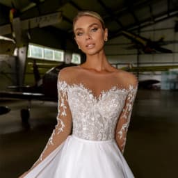 Customized Off Shoulder Wedding Dresses Organza 2025 Strapless Full Sleeve Bridal Gowns for Women New Summer Vestido De Novia