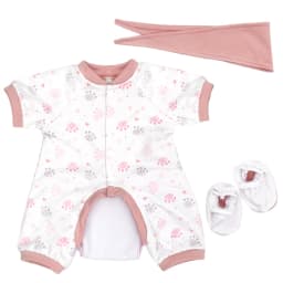55cm Baby Doll Clothes Jumpsuit  22" Reborn Dolls Lace Dress Hat Children Gift Toys Outfit