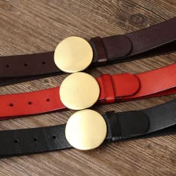 3.3 Wide Pure Cowhide Genuine Leather for Men's High Quality Jeans Smooth Round Buckle Brass Buckle Belts Cowboy Waistband Male
