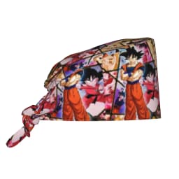 Custom DBZ Goku Japan Comic Cleaning Working Cap Cool Men Women Saiyan Scrub Cap Surgicals Hat Nurse Scrubs Hat For Dentist