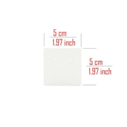50PCS 5x5cm Square Blank Label Tags Earrings Necklace Holder Jewelry Card Packages For Small Business DIY Accessories Supplies