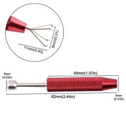 1Pcs 4-Claw Pick Up Tool Electronic Component Grabber Gems Prong Chip Gripper Tweezer Jewelry Grabber Nuts Puller Repair Tool