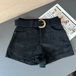 Simple Solid 2026 Autumn Winter Korean Version Versatile A-word Wide-leg Shorts Women's High Waist Casual Fashion Short Pants