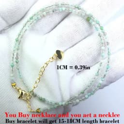 Simple Bohemian Natural Stone Cut the Shiny Beads Necklace Bracelet Set for Women Charms Fashion Female Party Gift Jewelry