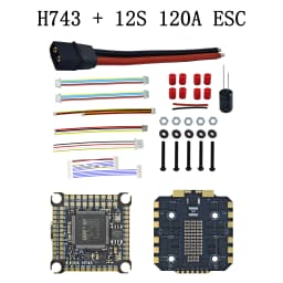 JIJIEFPV 120A 100A 80A 3-12S 4IN1 ESC H743 Stack H7 FC Flight Controller FPV Stack for MARK4 13inch FPV Drone Frame