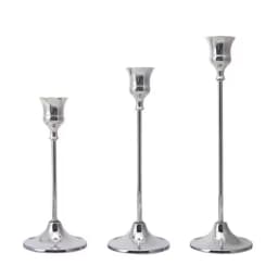 3Pcs/set Tulip Nordic Candlesticks Gold Candlestick Candle Holder Dinner Decor