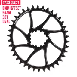 Round Oval 0mm Offset For SRAM Gx XX1 Eagle GXP PASS QUEST Crankset Round MTB Narrow Wide Chainring 28T 30T 32T 34T 36T 38T