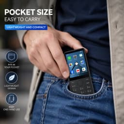 DOOV R17 4G Smartphone No Camera Screen 2.8Inch 3GB+32GB Google Play Dual SIM Bluetooth Physical Keypad Mobile Phone 2100mAh