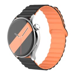 20mm 22mm Magnetic Loop For Samsung Galaxy watch 5 pro 7 6 4 Classic 42mm 46mm Silicone link bracelet huawei GT 2-2e-3-4 strap